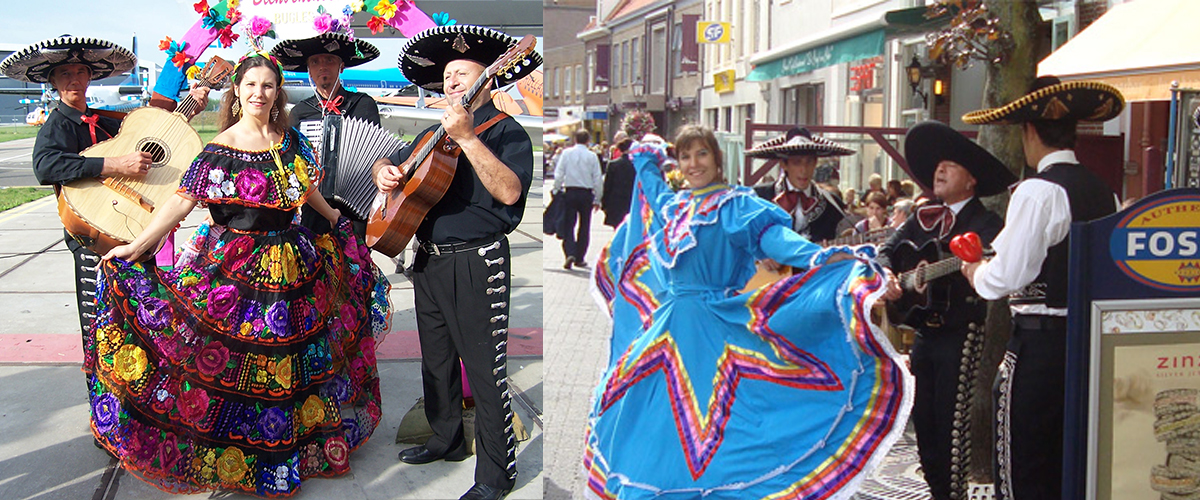 Mexicaanse danseressen voor orte optredens